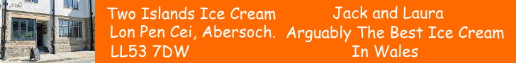 Free Business Advertising Gwynedd. Abersoch Two Islands Ice Cream Megantic-Advertising.Com